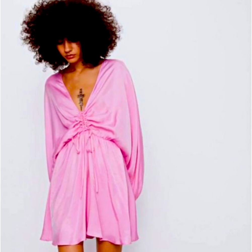 Zara satin effect Dress